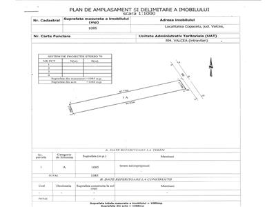 teren 1085 mp Copacelu