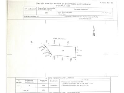 teren 250mp, Calimanesti